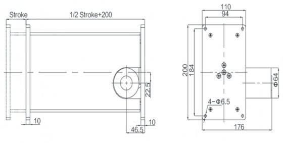 Electric 3-Stage Lifting Column 200KG Load Telescopic Actuator for Adjustable Platform 24V DC