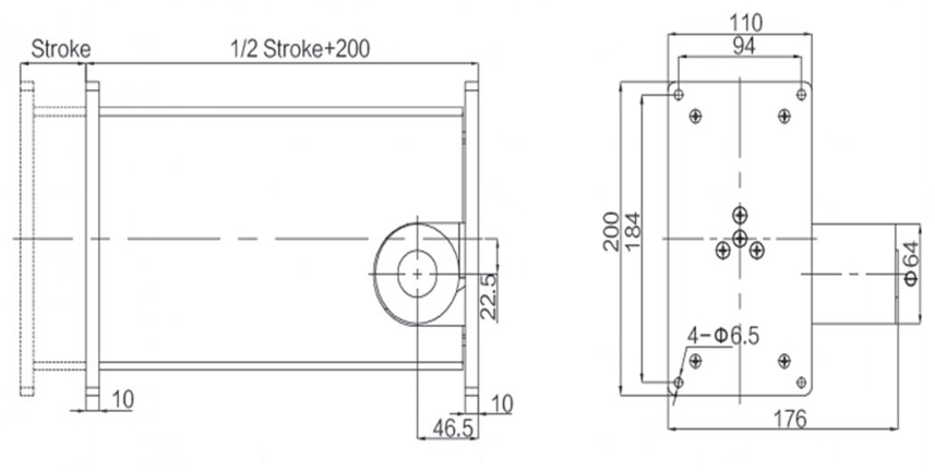 Four Hall Effect Telescopic Motorized Columns DC24V with Wired and Wireless Remote Operation